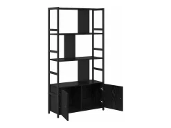 Estante de libros Roble negro 80 x 30 x 155.5 cm