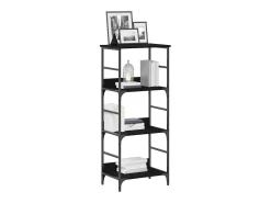 Estante de libros Roble negro 50 x 33 x 117.5 cm