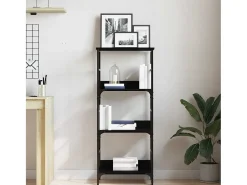 Estante de libros Roble negro 50 x 33 x 117.5 cm
