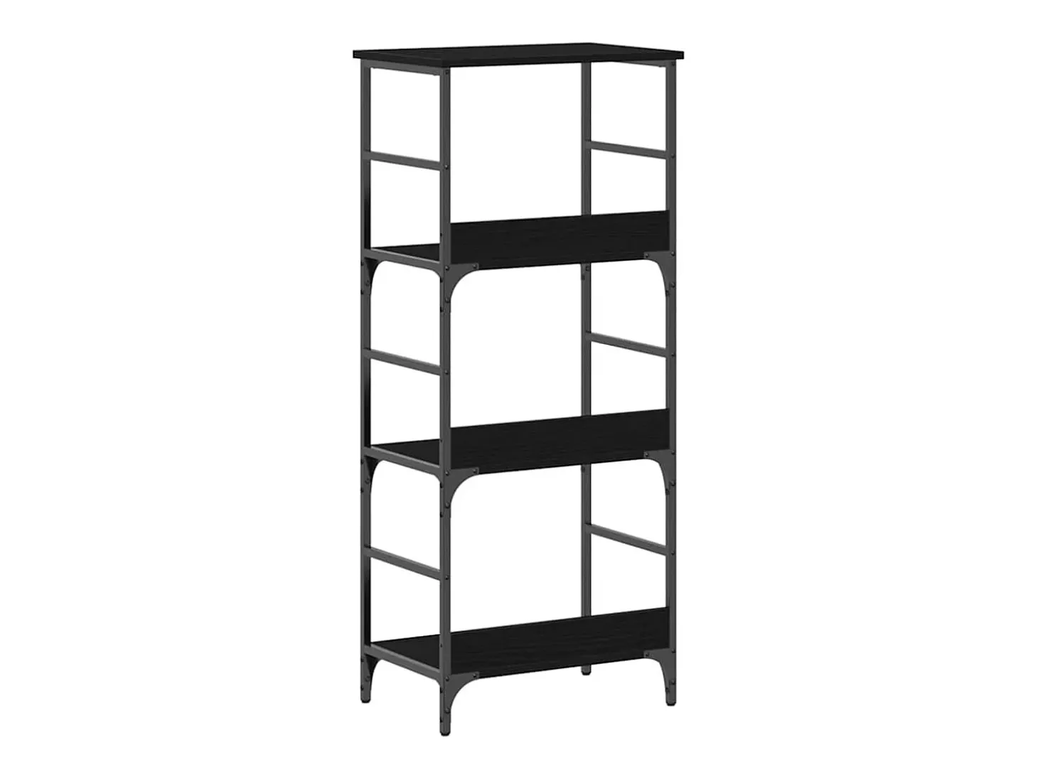 Estante de libros Roble negro 50 x 33 x 117.5 cm