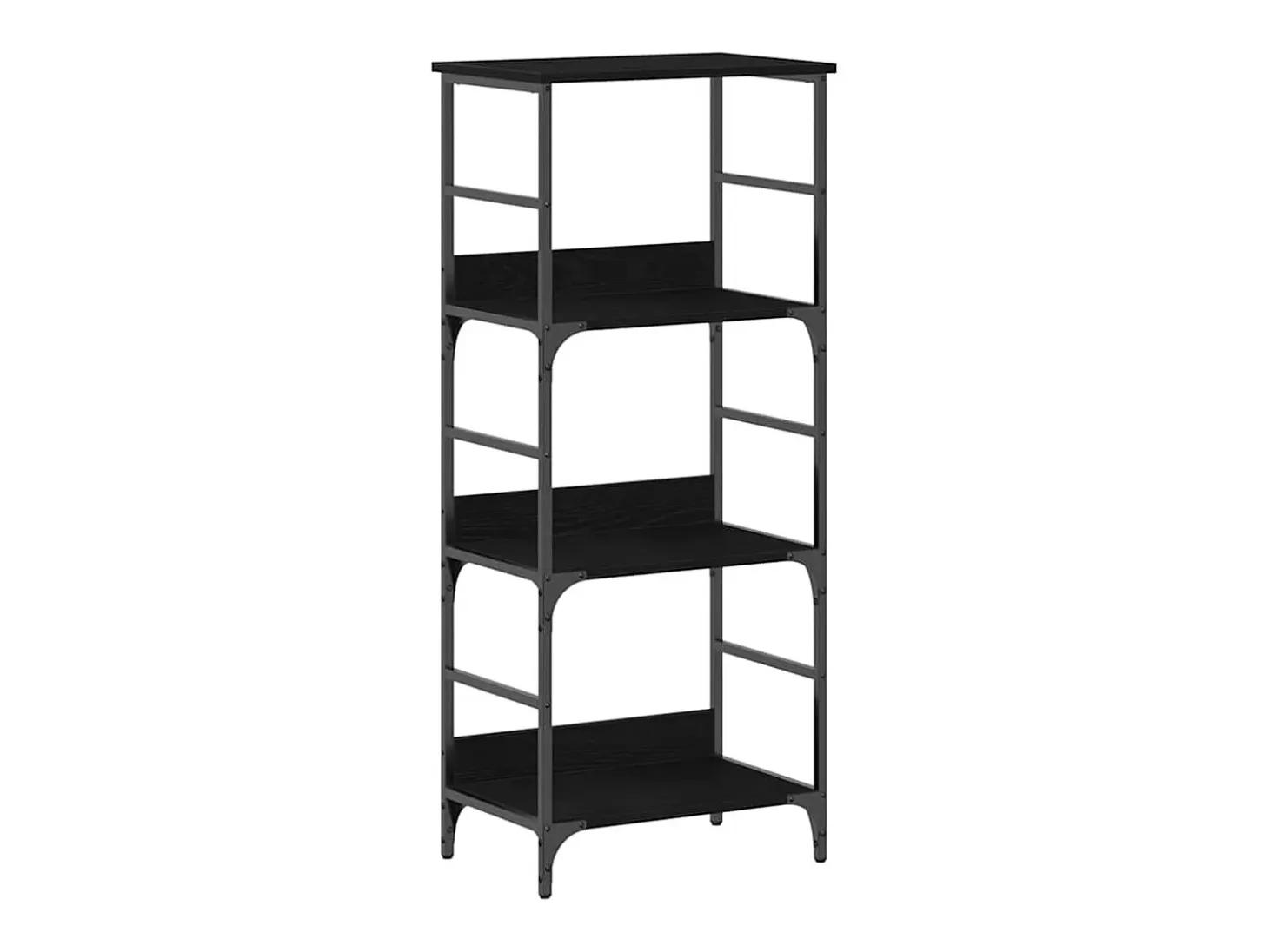 Estante de libros Roble negro 50 x 33 x 117.5 cm