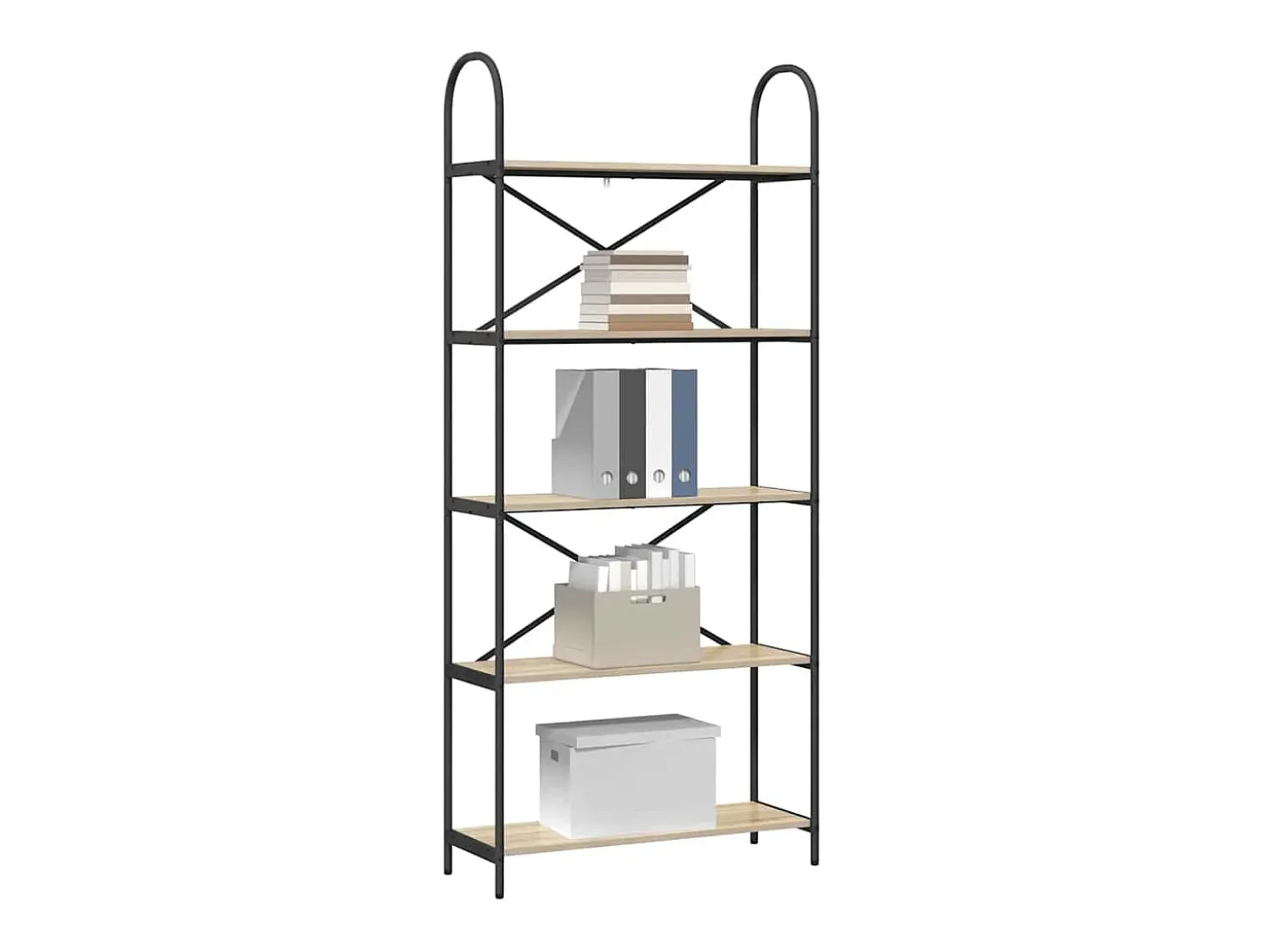 Estante de libros Roble Sonoma 80 x 30 x 183 cm