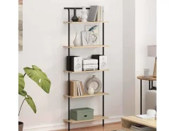Estante de libros Roble Sonoma 60 x 24 x 168 cm