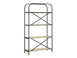 Estante de libros Roble Sonoma 80 x 30 x 146 cm