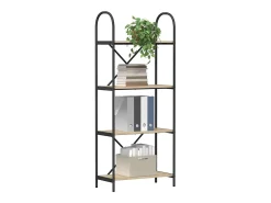 Estante de libros Roble Sonoma 60 x 30 x 146 cm