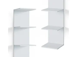Estante de pared blanco 30x28x190 paolo