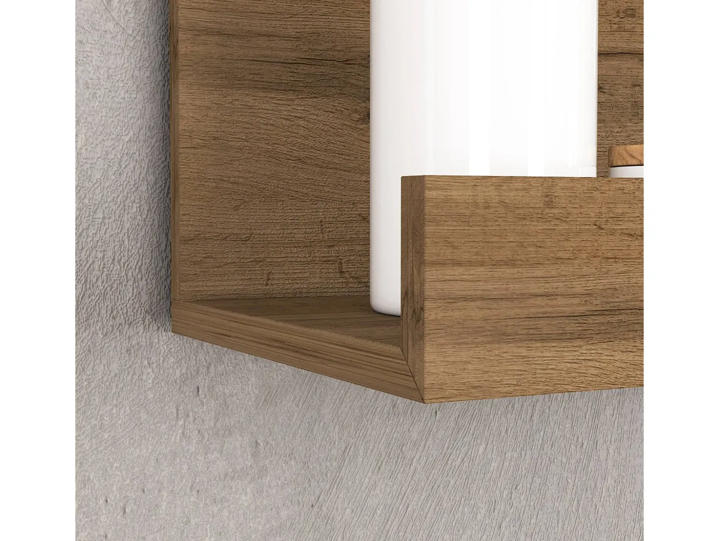 Estante de pared Chronos color roble 120x25x28 cm