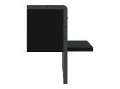 Estante de pared con barra negra 30x25x30 cm