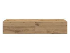 Estante de pared con cajones, roble artesanal, madera de ingeniería.