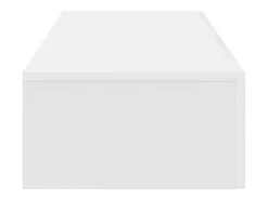 Estante de pared con cajones blanco 100x36x19cm madera de ingeniería