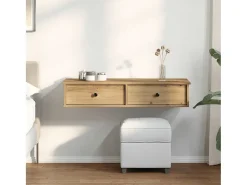 Estante de pared con cajones, roble artesanal, madera de ingeniería.