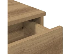 Estante de pared con cajones, roble artesanal, madera de ingeniería.
