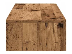 Estante de pared con cajones de madera vieja de ingeniería de madera