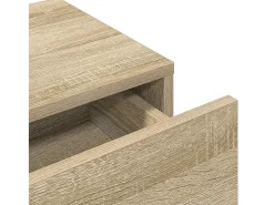 Estante de pared con cajones de madera de ingeniería de roble sonoma
