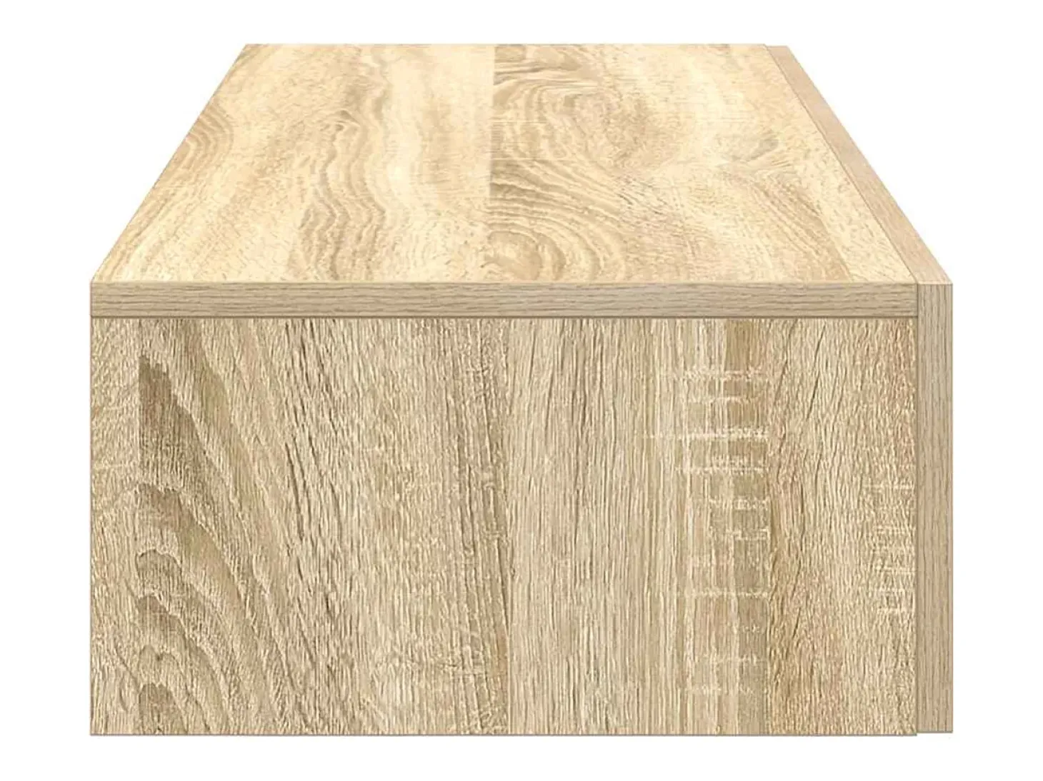 Estante de pared con cajones de madera de ingeniería de roble sonoma