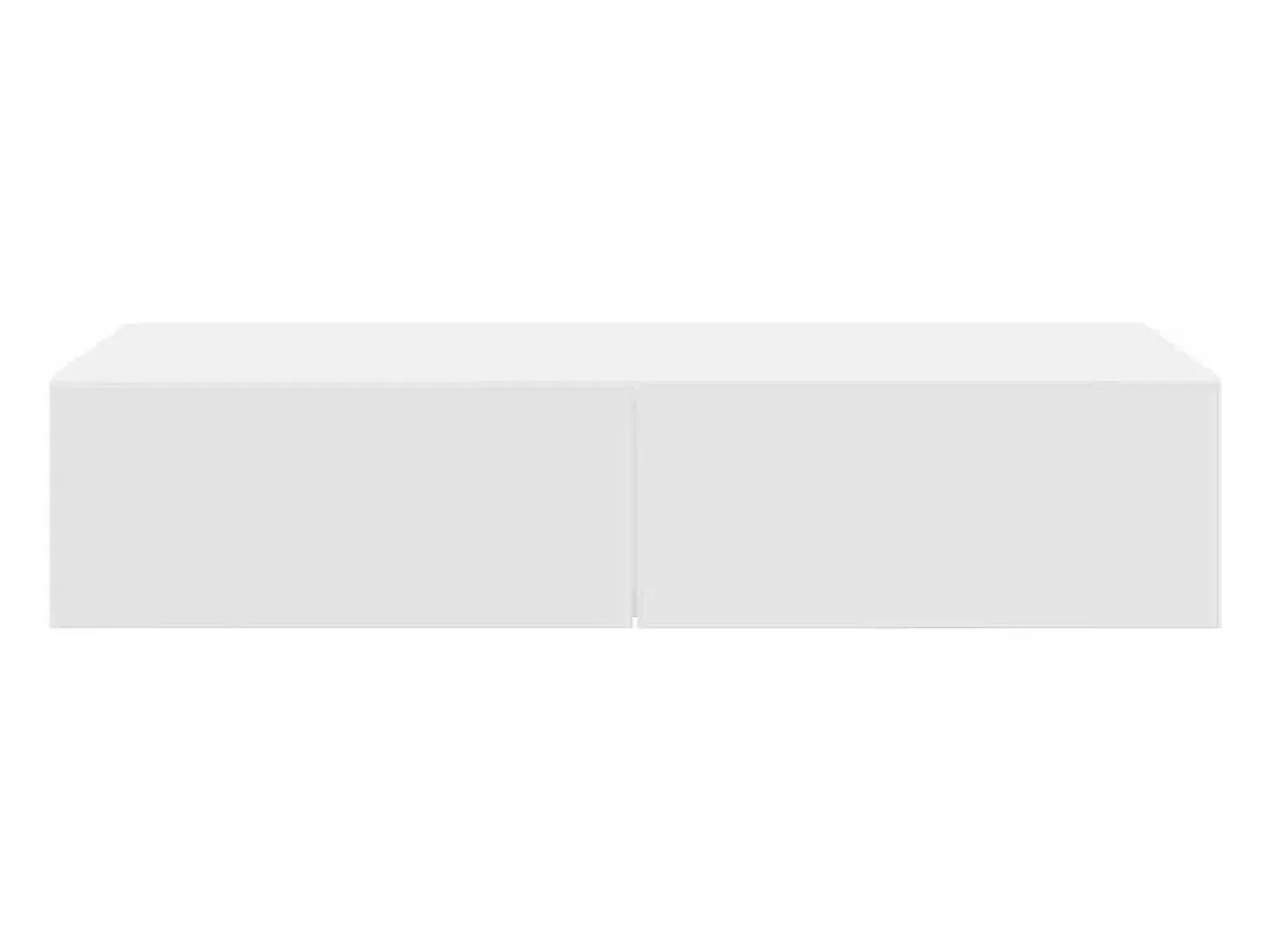 Estante de pared con cajones blanco 80x33x17 cm madera de ingeniería