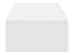 Estante de pared con cajones blanco 80x33x17 cm madera de ingeniería