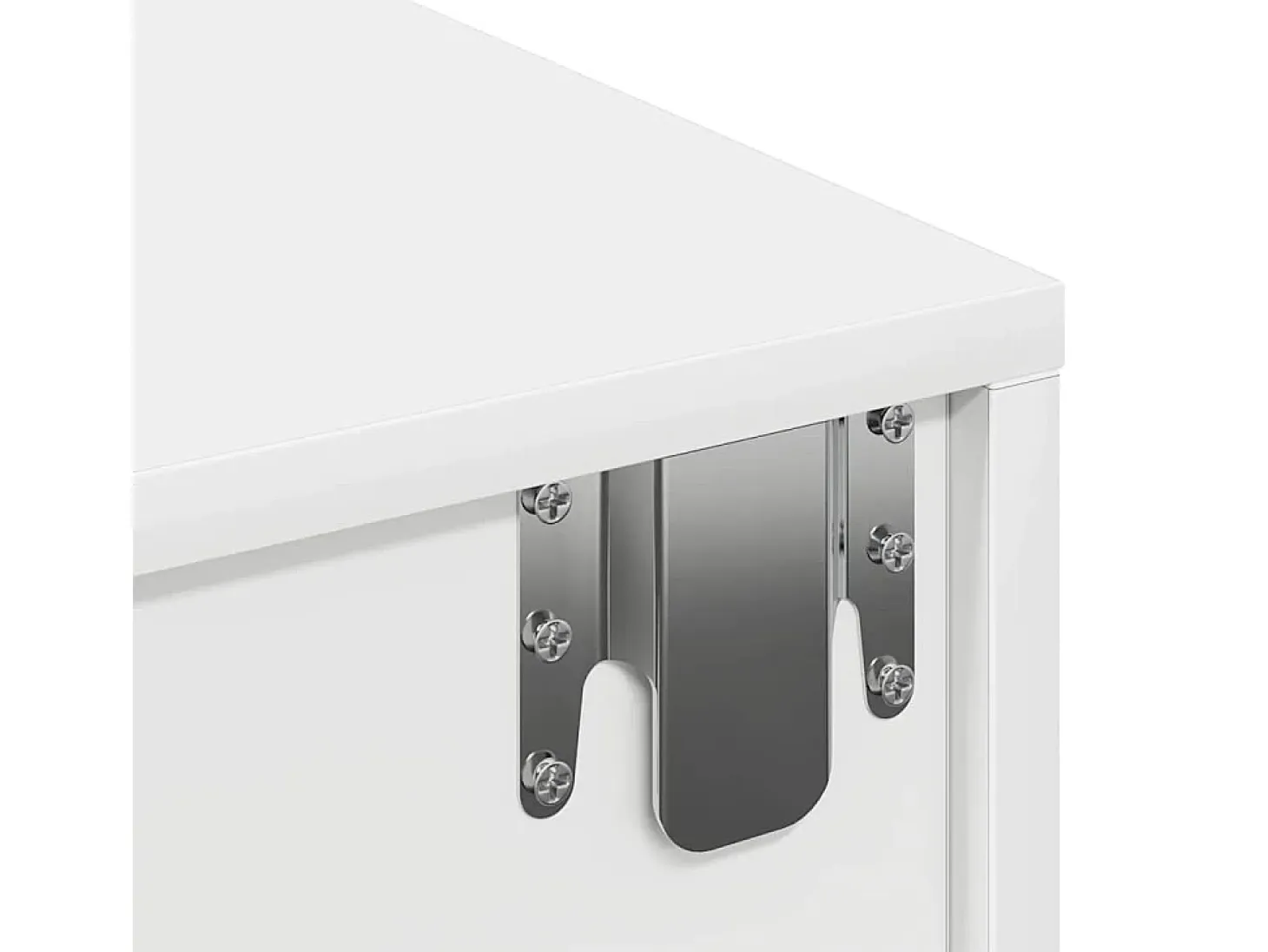 Estante de pared con cajones blanco 80x33x17 cm madera de ingeniería