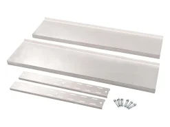Estante de pared de 2 niveles Acero inoxidable 120x30 cm