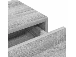 Estante de pared de madera de ingeniería gris Sonoma con cajones