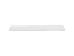 Estante de pared de pared blanco brillante MDF 120x23,5x3,8 cm ES85721