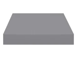 Estante de pared de pared MDF gris 23x23,5x3,8 cm ES51198