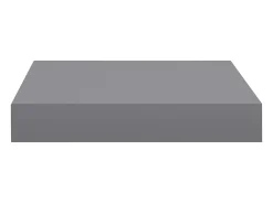 Estante de pared de pared MDF gris 23x23,5x3,8 cm ES51198