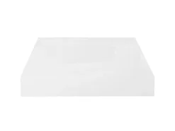 Estante de pared de pared blanco brillante MDF 23x23,5x3,8 cm ES95032