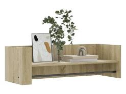 Estante de pared de roble Sonoma 100x35x30,5 cm madera de ingeniería