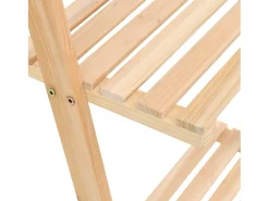 Estante de pared escalera madera de cedro 41,5x30x176 cm