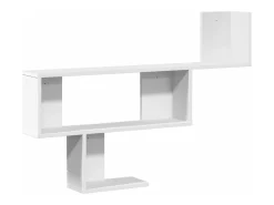 Estante de pared madera de ingeniería blanco 100x15x70 cm