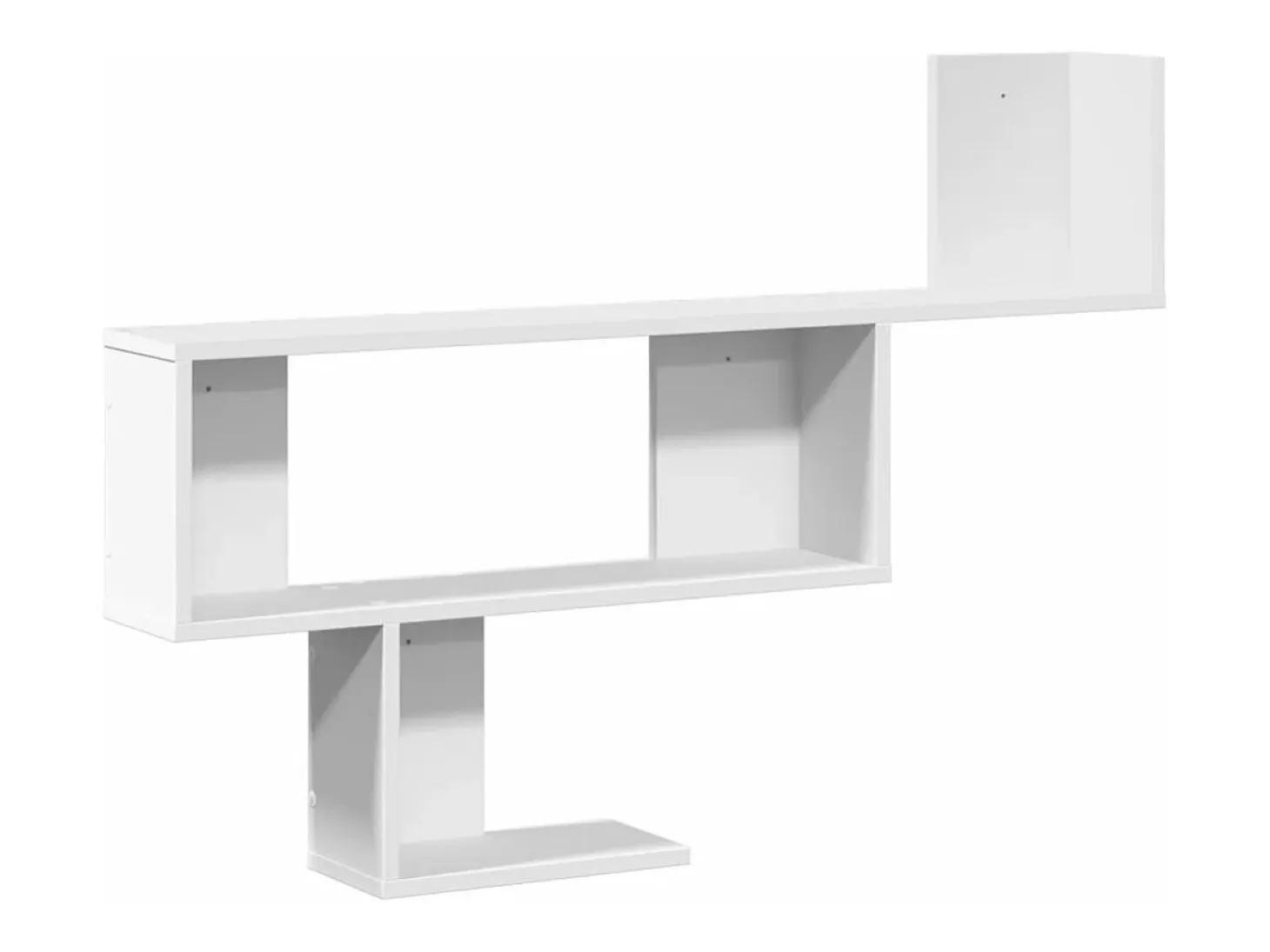 Estante de pared madera de ingeniería blanco 100x15x70 cm