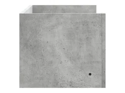 Estante de pared madera ingeniería gris hormigón 100x35x30,5 cm