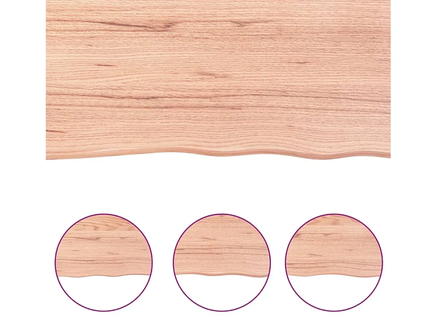 Estante de pared marrón claro 40x20x4 cm madera maciza de roble tratado