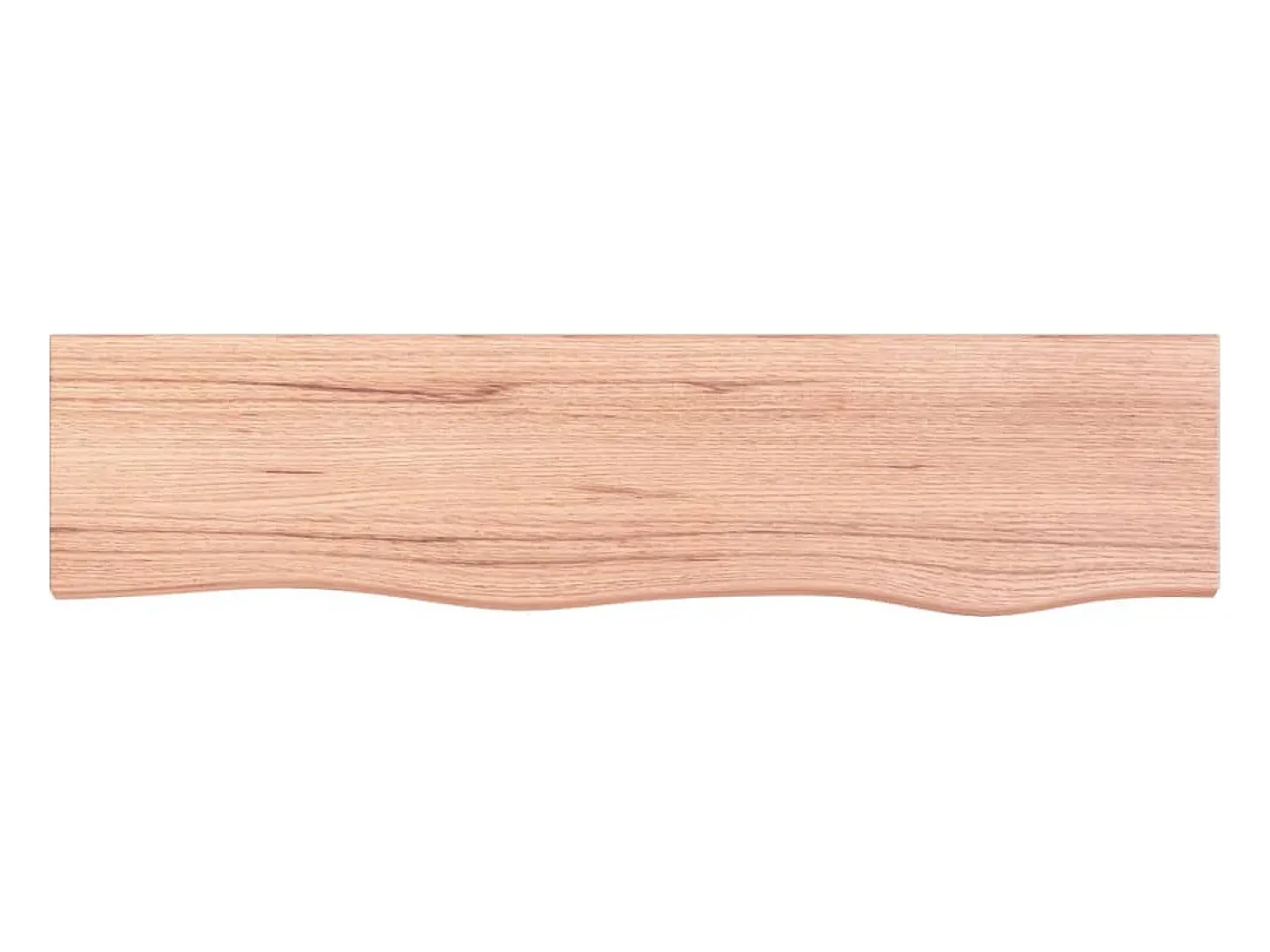 Estante de pared marrón claro 80x20x4 cm madera maciza de roble tratado