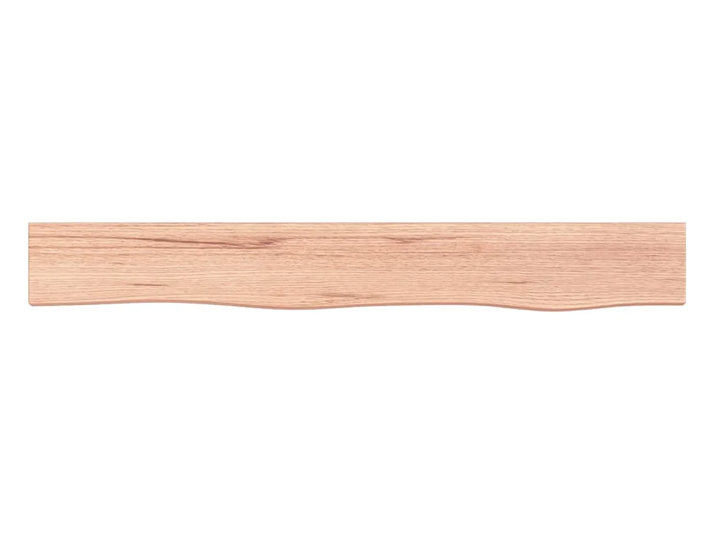 Estante de pared marrón claro 80x10x4 cm madera maciza de roble tratado