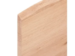 Estante de pared marrón claro 80x60x2 cm madera maciza de roble tratado