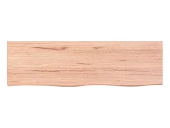 Estante de pared marrón claro 100x30x2cm madera maciza de roble tratado