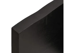 Estante de pared marrón oscuro 60x20x4 cm madera maciza de roble tratado