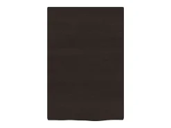 Estante de pared marrón oscuro 40x60x2 cm madera maciza de roble tratado