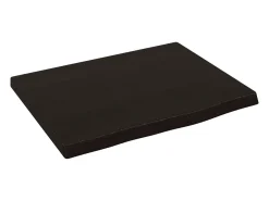 Estante de pared marrón oscuro 40x30x2 cm madera maciza de roble tratado