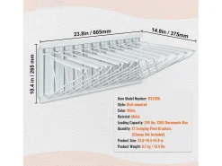 Estante de Pared para Planos SucceBuy, 12 Soportes Giratorios, con Capacidad para 1200 Hojas