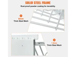 Estante de Pared para Planos SucceBuy, 12 Soportes Giratorios, con Capacidad para 1200 Hojas