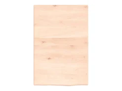 Estante de pared 40x60x2 cm madera maciza de roble sin tratar