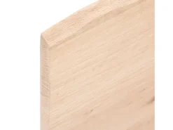 Estante de pared 40x60x2 cm madera maciza de roble sin tratar