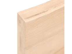 Estante de pared 60x40x(2-6) cm madera maciza de roble sin tratar