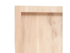 Estante de pared 60x40x(2-6) cm madera maciza de roble sin tratar