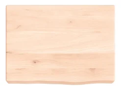 Estante de pared 40x30x(2-6) cm madera maciza de roble sin tratar