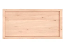 Estante de pared 100x50x(2-6) cm madera maciza de roble sin tratar