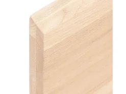 Estante de pared 80x10x4 cm madera maciza de roble sin tratar